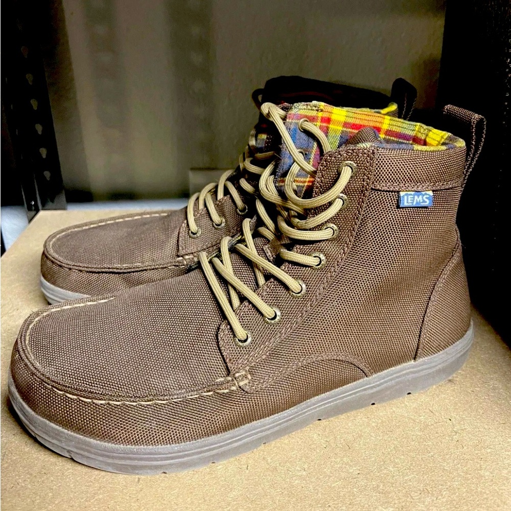 Lems Boulder Boot Vegan Pinecone Men’s size 9.5